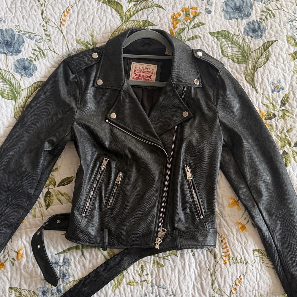 Levi Women’s Snakeskin Leather Jacket